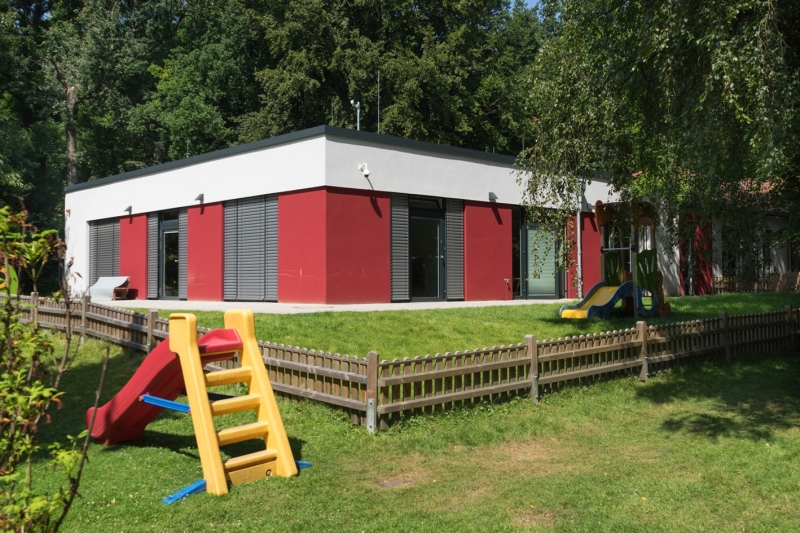 Außenbereich der Kindertageseinrichtung